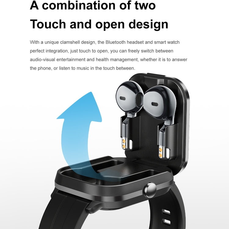 Montre Connectée D8pro 2-en-1 avec Écouteurs Bluetooth Intégrés – Élégance & Innovation