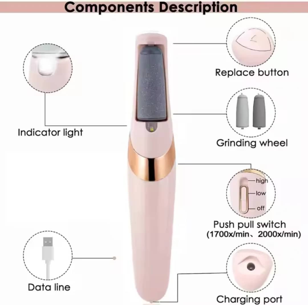 🦶 Râpe Électrique Anti-Callosités – Des Pieds Doux en Quelques Minutes ✨ Dites adieu aux pieds secs, fendillés et douloureux