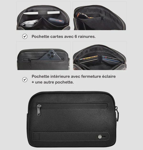 Sac En Cuir à Empreinte Digitale